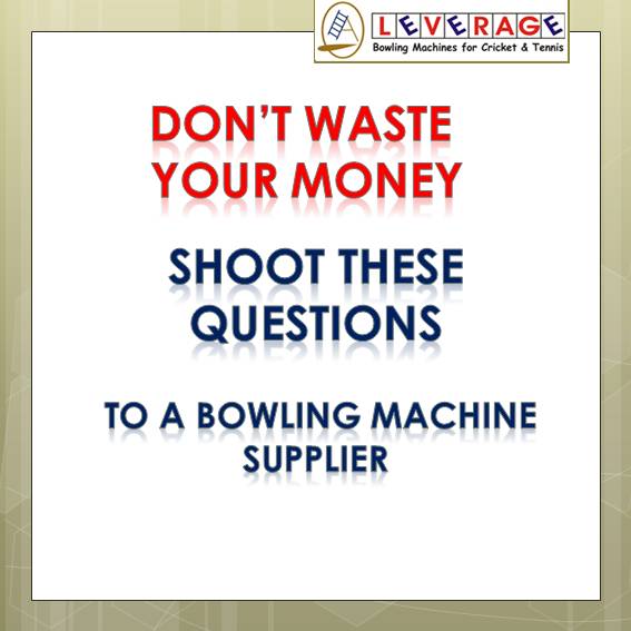 think before you buy a bowling machine