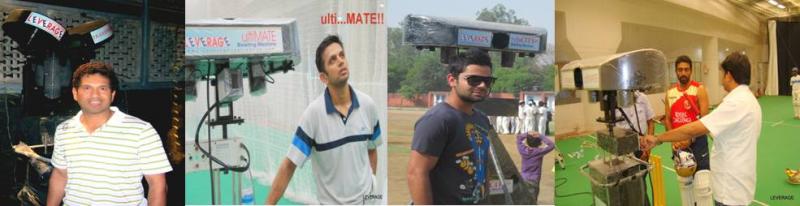 banner leverage bowling machine