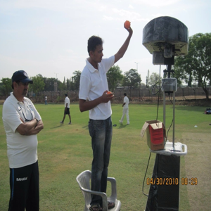 Leverage Bowling Machine in World Cup Practice
