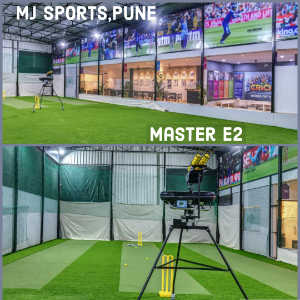 MJ Sports Indoor Cricket Academy, Pune Is Powered By Tab Operated Master e2 Bowling Machine