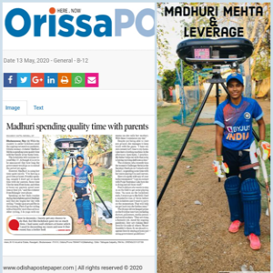 Madhuri Mehta with Leverage Master Digi Bowling Machine