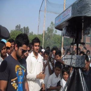 Virat Kohli with Leverage Cricket Bowling Machines