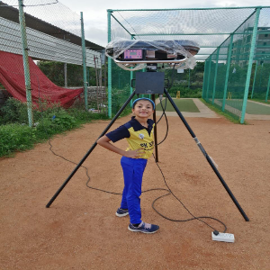 Wonder Kid Shanvi Pattika 6 Year Hyderabad Begins Her Journey With Leverage Cricket Bowling Machine 
